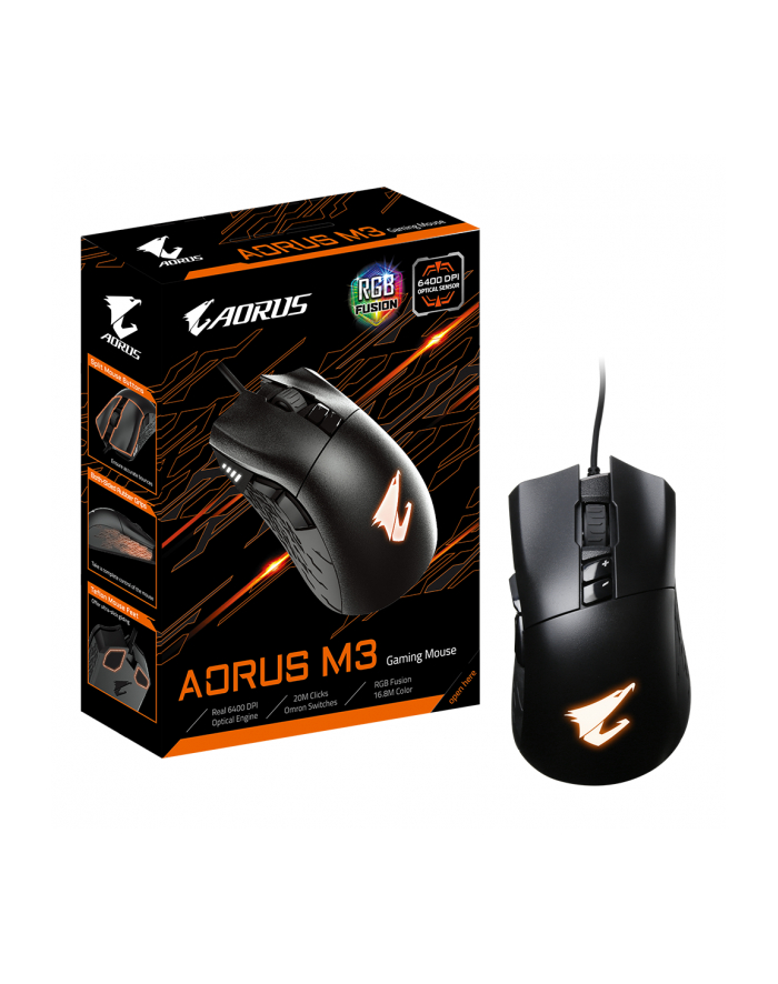 Gigabyte Mysz gamingowa AORUS M3, Black główny