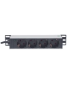 Intellinet Network Solutions Intellinet Listwa zasilająca rack 10'' 1U 250V/15A 4x Schuko kabel 1,8m - nr 11