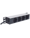 Intellinet Network Solutions Intellinet Listwa zasilająca rack 10'' 1U 250V/15A 4x Schuko kabel 1,8m - nr 13