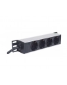 Intellinet Network Solutions Intellinet Listwa zasilająca rack 10'' 1U 250V/15A 4x Schuko kabel 1,8m - nr 15