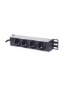 Intellinet Network Solutions Intellinet Listwa zasilająca rack 10'' 1U 250V/15A 4x Schuko kabel 1,8m - nr 17