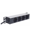 Intellinet Network Solutions Intellinet Listwa zasilająca rack 10'' 1U 250V/15A 4x Schuko kabel 1,8m - nr 19
