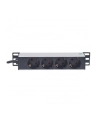 Intellinet Network Solutions Intellinet Listwa zasilająca rack 10'' 1U 250V/15A 4x Schuko kabel 1,8m - nr 24