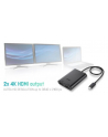 i-tec USB-C dual HDMI Video Adapter 2x HDMI 4K kompatybilny z Thunderbolt 3 - nr 57