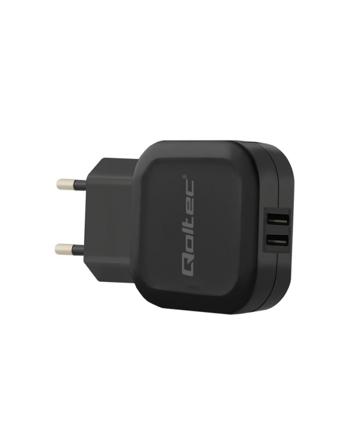 Qoltec Ładowarka sieciowa do Smartfona/ Tabletu | 12W | 5V | 2.4A | 2xUSB główny