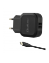 Qoltec Ładowarka sieciowa do Smartfona/ Tabletu 12W | 5V | 2.4A | 2xUSB+MicroUSB - nr 3