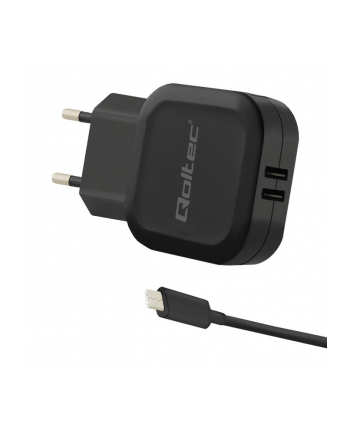 Qoltec Ładowarka sieciowa do Smartfona/Tabletu| 17W | 5V | 3.4A | 2xUSB+USB typC nr 2