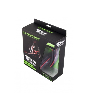 ESPERANZA EGH330R Słuchawki Stereo z Mikrofonem dla graczy - CROW - CZERWONE