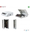 TechlyPro Płaska szafka wisząca 19'' 6U + 3U ze szklanym okienkiem szara - nr 8