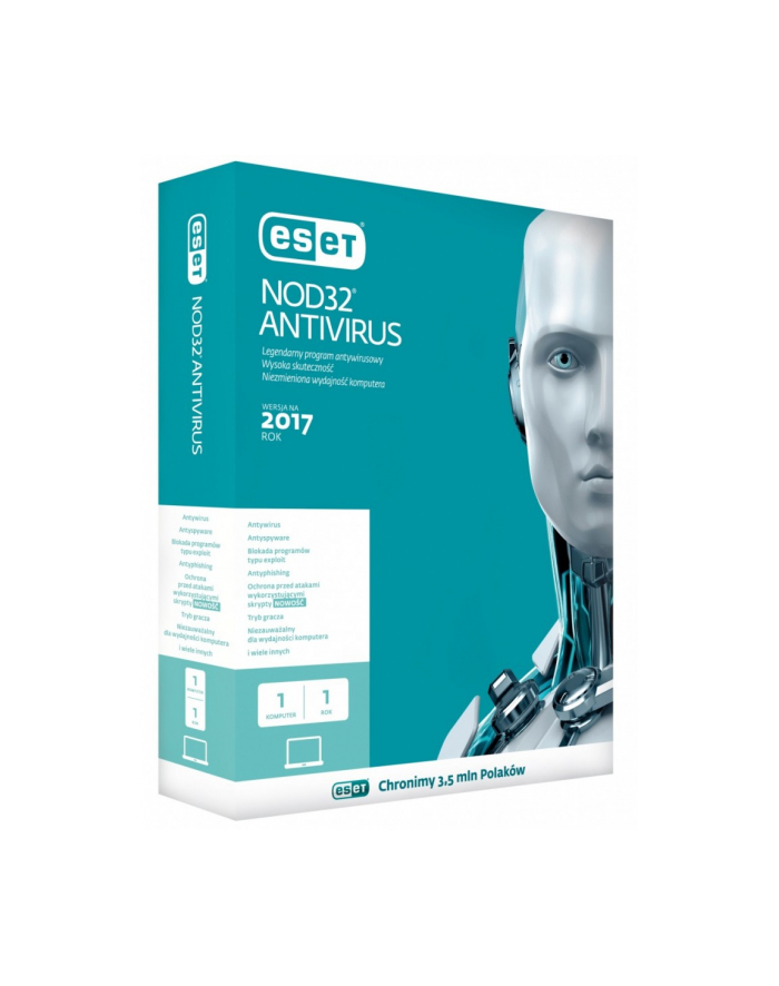 ESET NOD32 Antivirus PL Kon 1U 3Y    ENA-K-3Y-1D główny