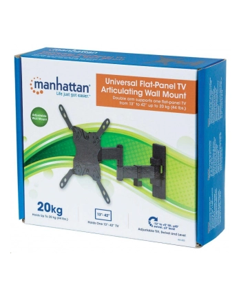 Manhattan Uchwyt ścienny do TV LED/LCD/PDP dwuprzegubowy 13-42'' 20kg VESA czarny nr 2