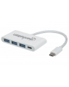 Manhattan Hub SuperSpeed USB-C 3.1 3-portowy 3x USB typ-A 1x USB-C PD - nr 19