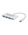 Manhattan Hub SuperSpeed USB-C 3.1 3-portowy 3x USB typ-A 1x USB-C PD - nr 26