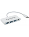 Manhattan Hub SuperSpeed USB-C 3.1 3-portowy 3x USB typ-A 1x USB-C PD - nr 7