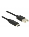 Delock Kabel USB 2.0 Typ-AM> USB Typ-C (M) 0.5m czarny - nr 4