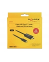 Delock Kabel USB Type-C (M)>HDMI (M) (tryb alternatywny DP) 4K 60 Hz 1m czarny - nr 10