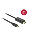 Delock Kabel USB Type-C (M)>HDMI (M) (tryb alternatywny DP) 4K 60 Hz 1m czarny - nr 17