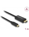 Delock Kabel USB Type-C (M)>HDMI (M) (tryb alternatywny DP) 4K 60 Hz 1m czarny - nr 19