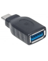 Manhattan Adapter SuperSpeed USB-C 3.1 Gen1 na USB typ-A M/F czarny - nr 21