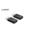 SAVIO AK-31/B Micro USB Adapter (F) - USB 3.1 Type C (M) - Czarny - nr 2