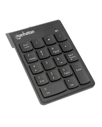 Manhattan Bezprzewodowa asynchroniczna klawiatura numeryczna 18 klawiszy czarna