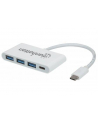 Manhattan Hub SuperSpeed USB-C 3.1 3-portowy 3x USB typ-A 1x USB-C PD - nr 11