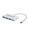 Manhattan Hub SuperSpeed USB-C 3.1 3-portowy 3x USB typ-A 1x USB-C PD - nr 14