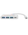 Manhattan Hub SuperSpeed USB-C 3.1 3-portowy 3x USB typ-A 1x USB-C PD - nr 25