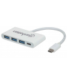 Manhattan Hub SuperSpeed USB-C 3.1 3-portowy 3x USB typ-A 1x USB-C PD - nr 27