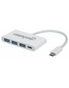 Manhattan Hub SuperSpeed USB-C 3.1 3-portowy 3x USB typ-A 1x USB-C PD - nr 6