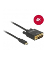 Delock Kabla USB Type-C (M)>DVI 24+1 (M) (tryb alternatywny DP) 4K 30Hz 2m czarn - nr 12