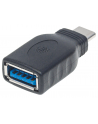 Manhattan Adapter SuperSpeed USB-C 3.1 Gen1 na USB typ-A M/F czarny - nr 24