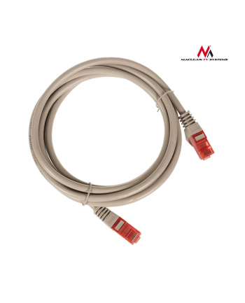 Maclean MCTV-302S Przewód kabel patchcord UTP cat6 wtyk-wtyk 2m szary