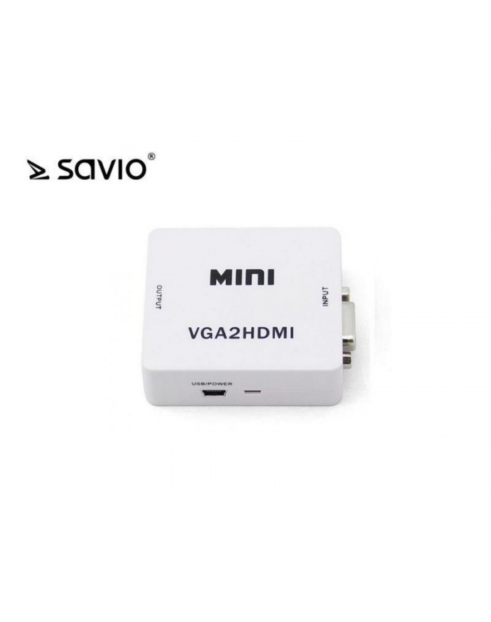 SAVIO CL-110  Konwerter/Adapter VGA -> HDMI Full HD/1080p 60Hz główny