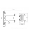 Uchwyt do telewizora Maclean MC-740 13 -27  30kg - nr 34