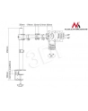 Uchwyt biurkowy do monitora Maclean MC-690 8kg 13  - 27  VESA 75X75 100X100 - nr 21