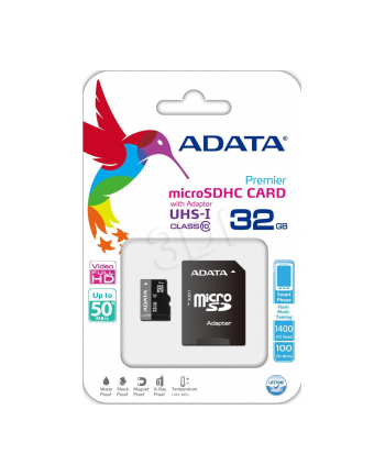 a-data Adata micro SDHC PREMIER 32GB Class 10 + Adapter microSD - SD