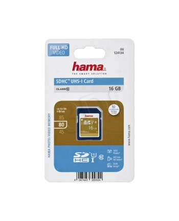 Hama Polska SDHC HS GOLD 16GB Class 10 UHS Class U1 nr 1
