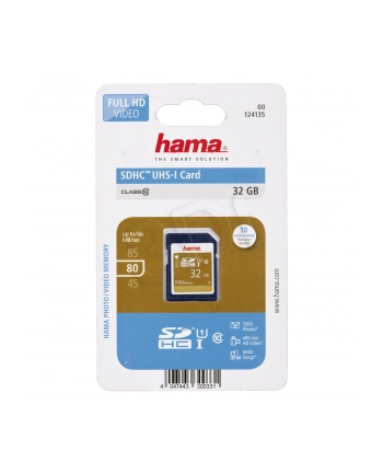 Hama Polska SDHC HS GOLD 32GB Class 10 UHS Class U1 nr 1