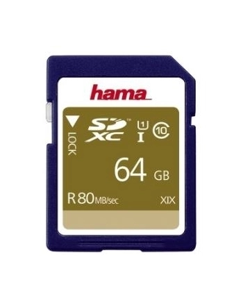 Hama Polska SDXC HS GOLD 64GB Class 10 UHS Class U1 nr 1