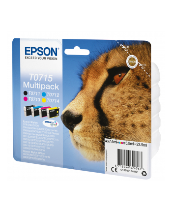 Tusz Epson zestaw T0715=C13T07154012  zawiera  CMYK  T0711+T0712+T0713+T0714 nr 2