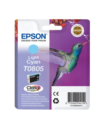 Tusz Epson jasny niebieski T0805=C13T08054011  8 ml