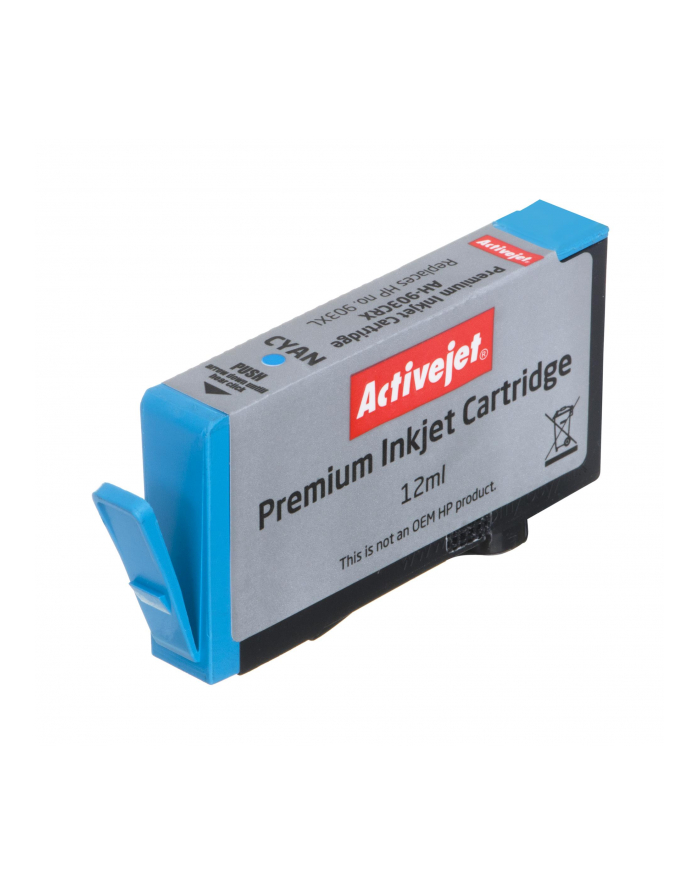 Tusz Activejet AH-903CRX (do drukarki Hewlett Packard  zamiennik 903XL T6M03AE premium 12ml cyan Chip) główny