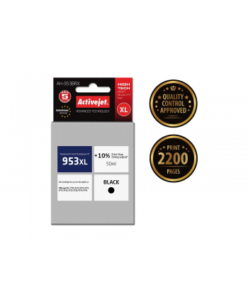 Tusz Activejet AH-953BRX (do drukarki Hewlett Packard  zamiennik 953XL L0S70AE premium 50ml czarny Chip) nr 2
