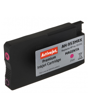 Tusz Activejet AH-953MRX (do drukarki Hewlett Packard  zamiennik 953XL F6U17AE premium 25ml magenta Chip) nr 1