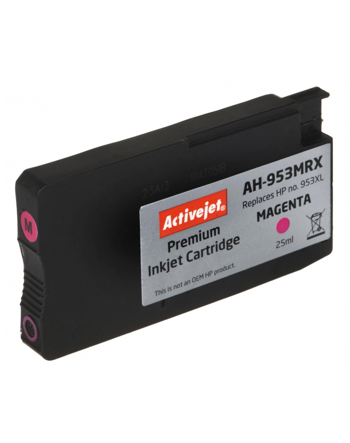 Tusz Activejet AH-953MRX (do drukarki Hewlett Packard  zamiennik 953XL F6U17AE premium 25ml magenta Chip) główny