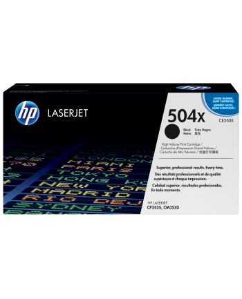 Hewlett-Packard Toner HP czarny HP 504X  HP504X=CE250X  10500 str.