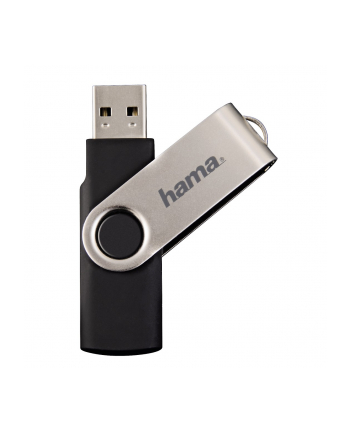 Hama Polska Flashdrive ROTATE 64GB USB 2.0 czarno-srebrny