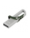 Hama Polska Flashdrive HOOK 32GB USB 2.0 srebrno-zielony - nr 11