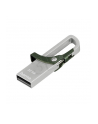 Hama Polska Flashdrive HOOK 32GB USB 2.0 srebrno-zielony - nr 2